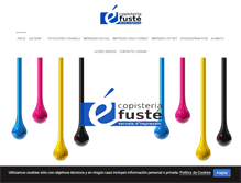 Tablet Screenshot of copisteriafuste.com